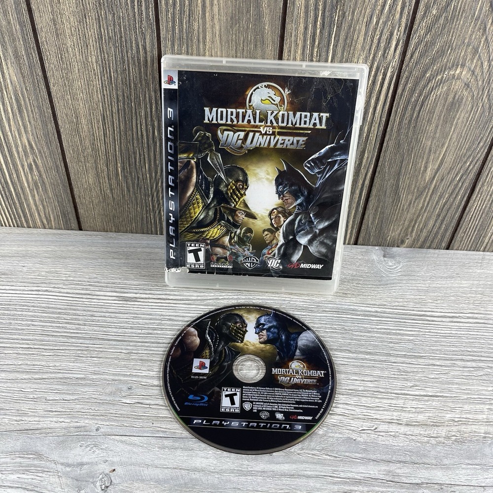Mortal Kombat vs DC Universe PS3 (Sony PlayStation 3,) No Manual Tested